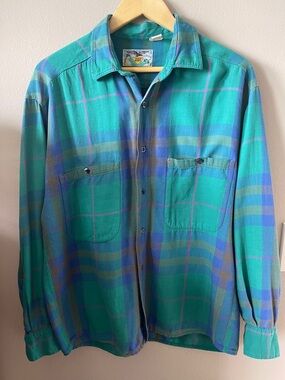 New Man vintage-style plaid flannel shirt